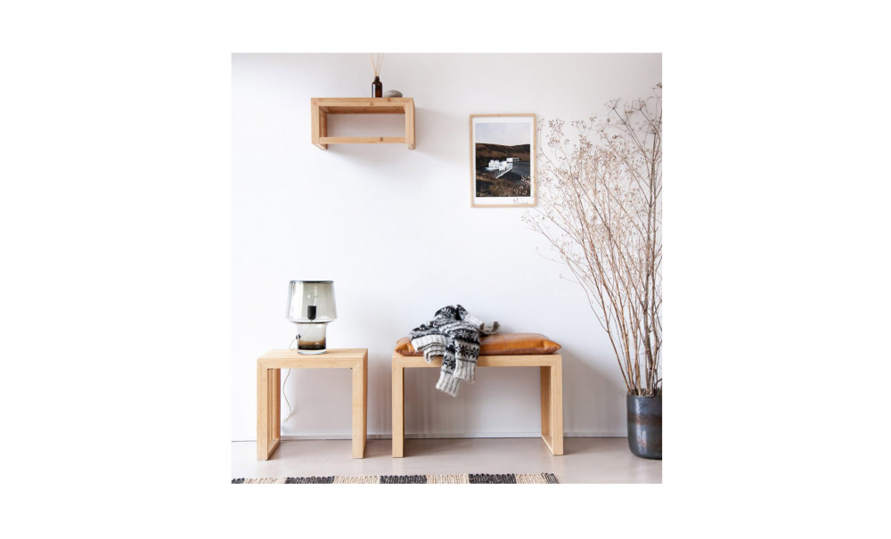 RIB Set Bambu 2-sits Bnk Brun Skinndyna i gruppen Matplats / Sittmbler / Stolar hos SoffaDirekt.se (1400262)