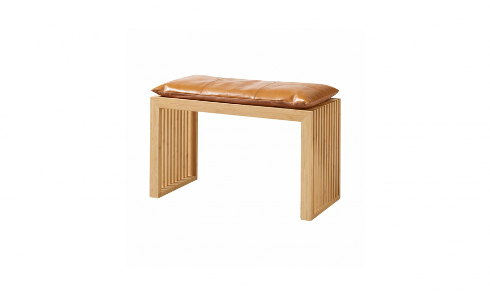 RIB Set Bambu 2-sits Bnk Brun Skinndyna i gruppen Matplats / Sittmbler / Stolar hos SoffaDirekt.se (1400262)
