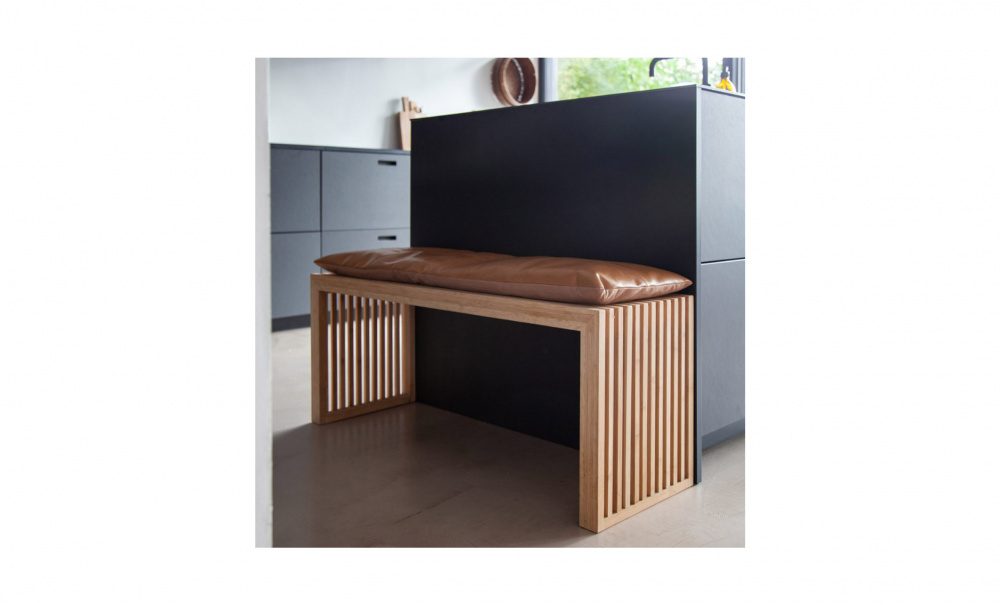 RIB Set Bambu 3-sits Bnk Brun Skinndyna i gruppen Matplats / Sittmbler / Stolar hos SoffaDirekt.se (1400362)