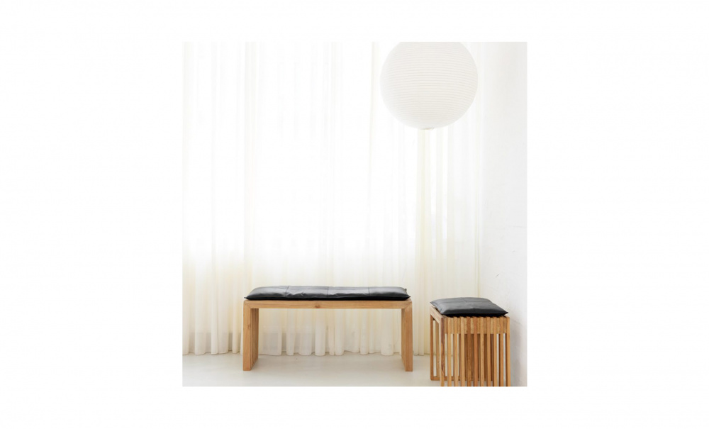 RIB set teak bnk svart skinndyna i gruppen Matplats / Sittmbler / Stolar hos SoffaDirekt.se (1400520)
