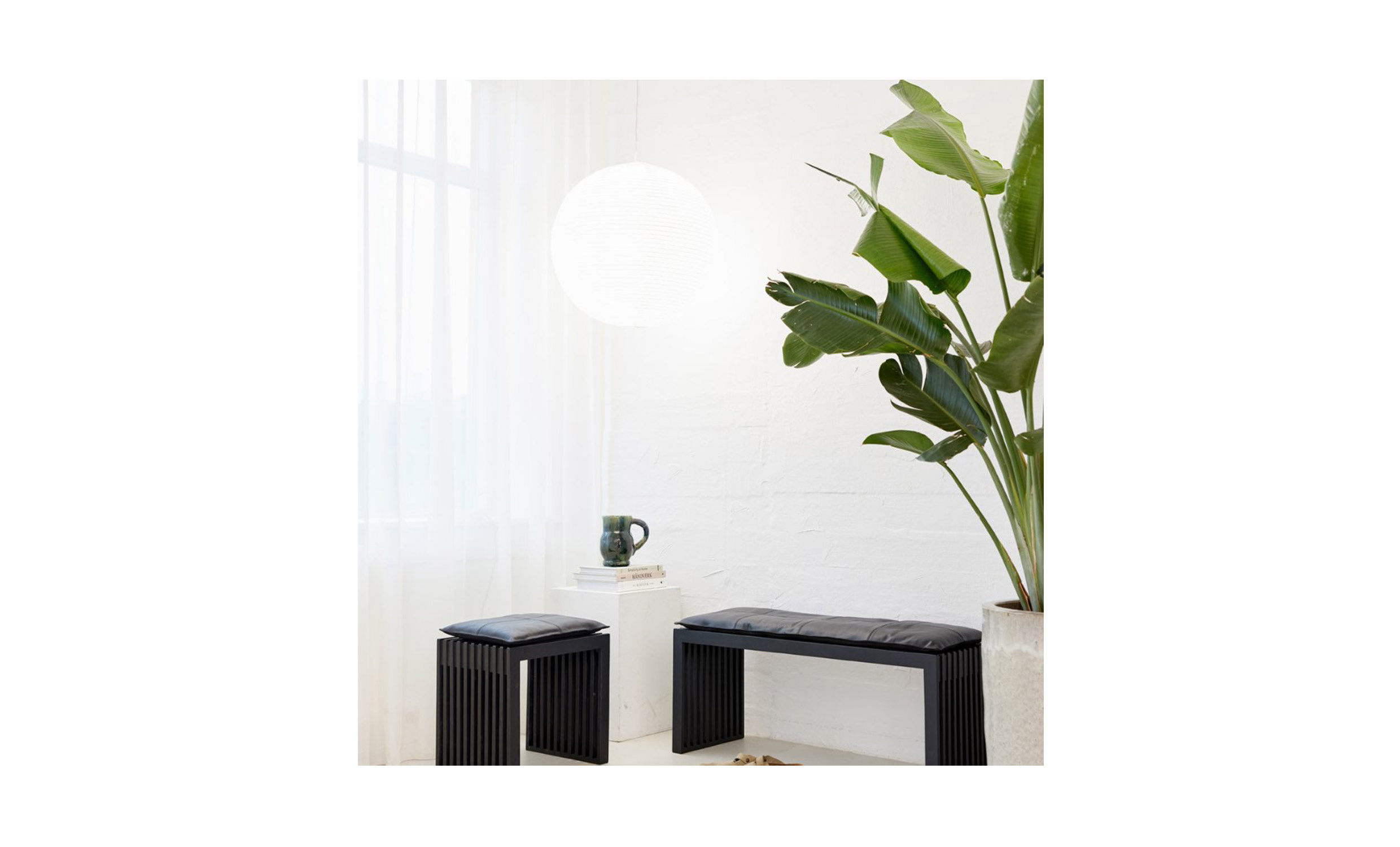 RIB set bnk svartlackat svart skinndyna