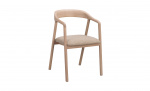 Byt till bild nr 1 (DILLON Karmstol Vitpig Ek/Beige)