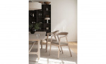 Byt till bild nr 2 (DILLON Karmstol Vitpig Ek/Beige)