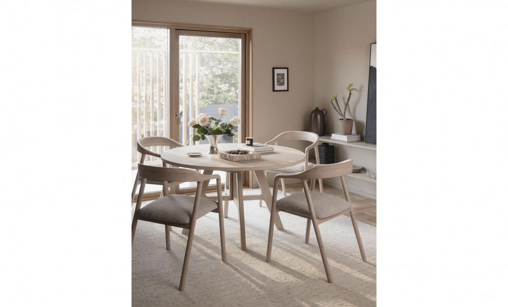 Bild nr 3 (DILLON Karmstol Vitpig Ek/Beige)