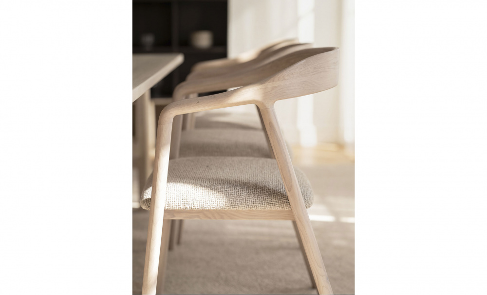 Bild nr 4 (DILLON Karmstol Vitpig Ek/Beige)