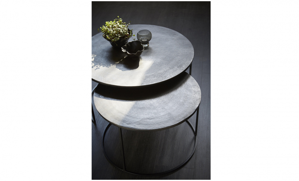 KOBE Bord 2-Set Large Svart i gruppen Vardagsrum / Soffbord / Satsbord hos SoffaDirekt.se (14976)