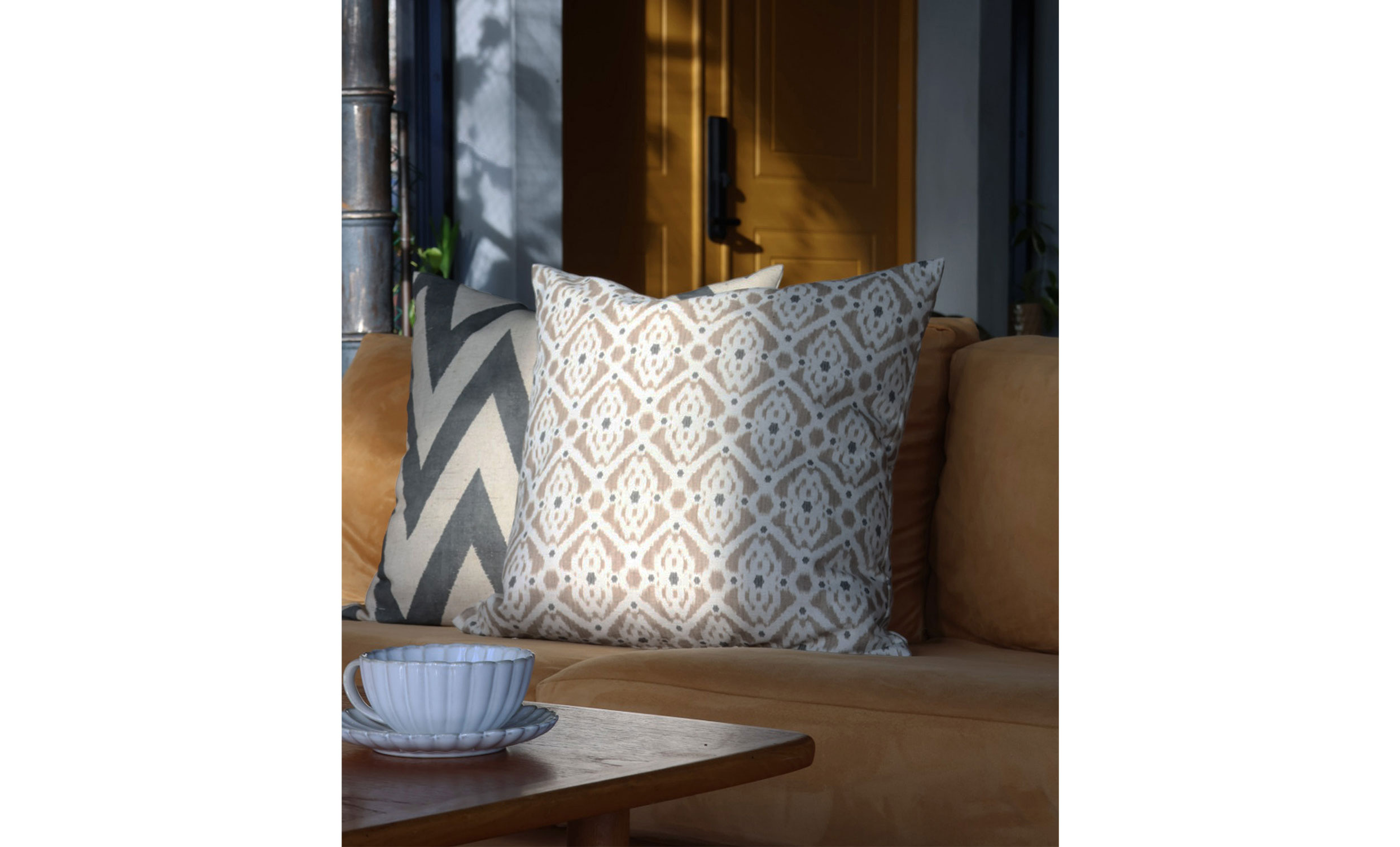 IKAT Kuddfodral 50x50cm Beige