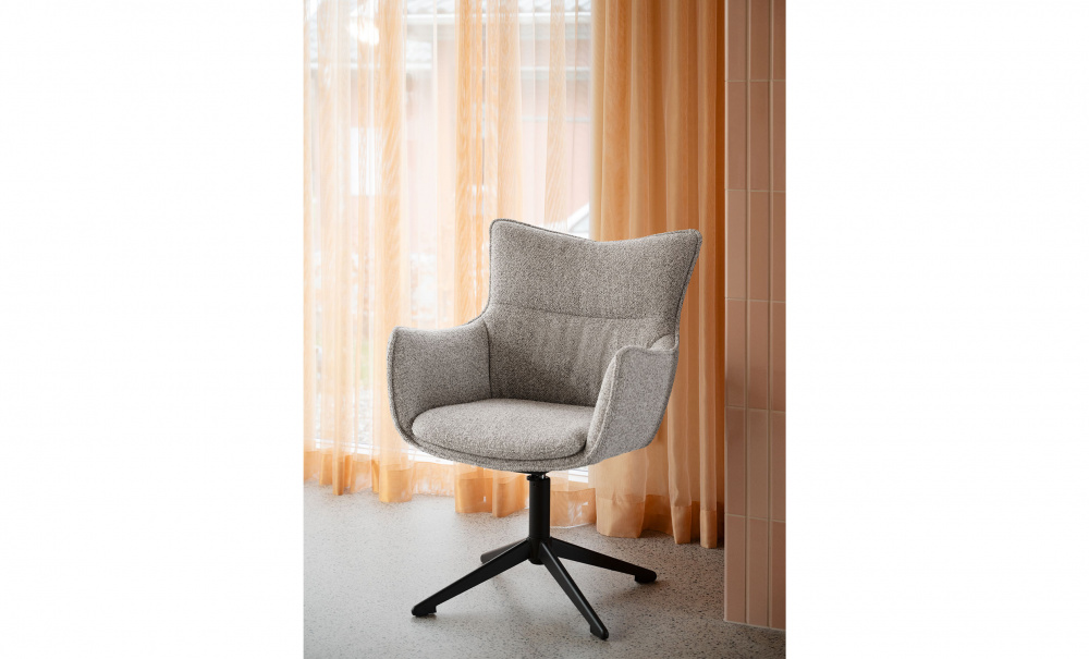 Bild nr 2 (FRESNO Karmstol Beige, Metall Brun)