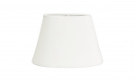 OVAL Lampskärm 25 cm Sammet Vit