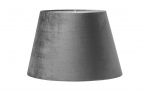 Byt till bild nr 1 (OVAL Lampskrm Sammet Gr)