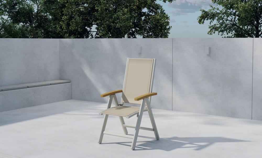 Bild nr 2 (PAZ Positionsstol Beige/Teak)
