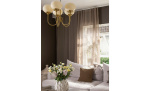Byt till bild nr 2 (RANDY Gardin 140x280 Nougat 2P)