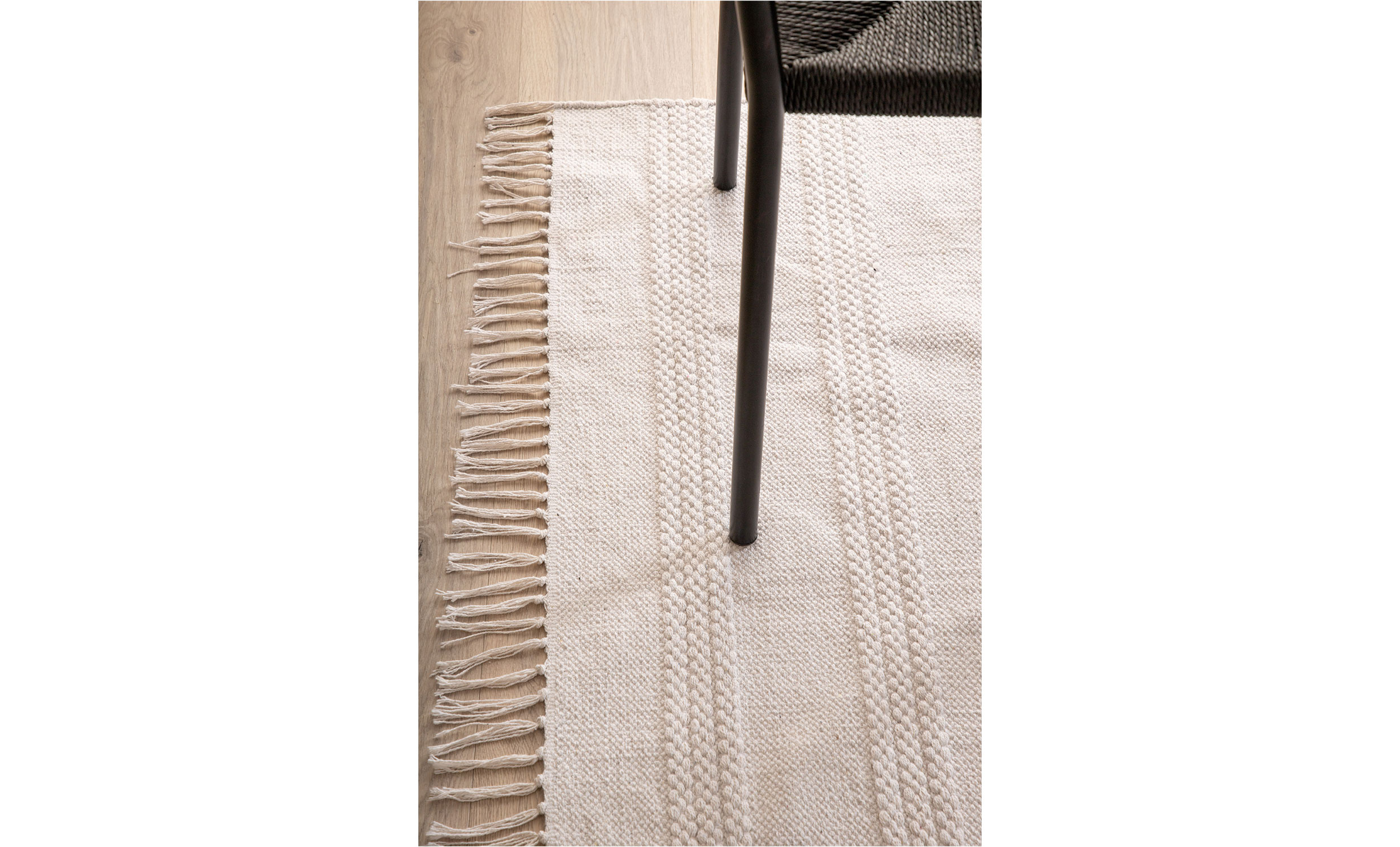 HARRIET Bomullsmatta 200x300 Offwhite