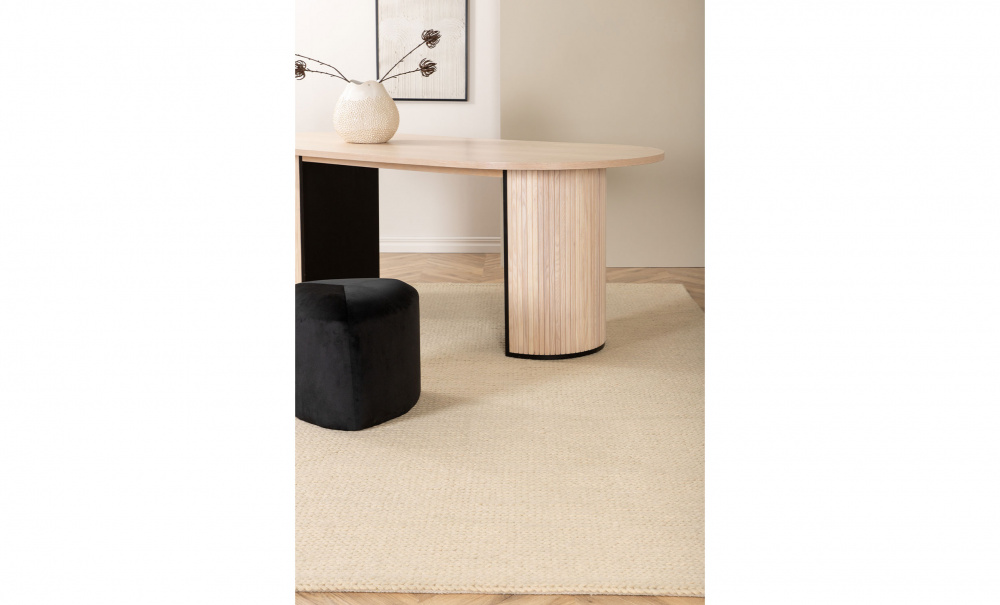 MIKE Ullmatta 250x350 Vit i gruppen Mattor & Textil / Mattor / Ullmattor & Rllakan hos SoffaDirekt.se (15700-225)