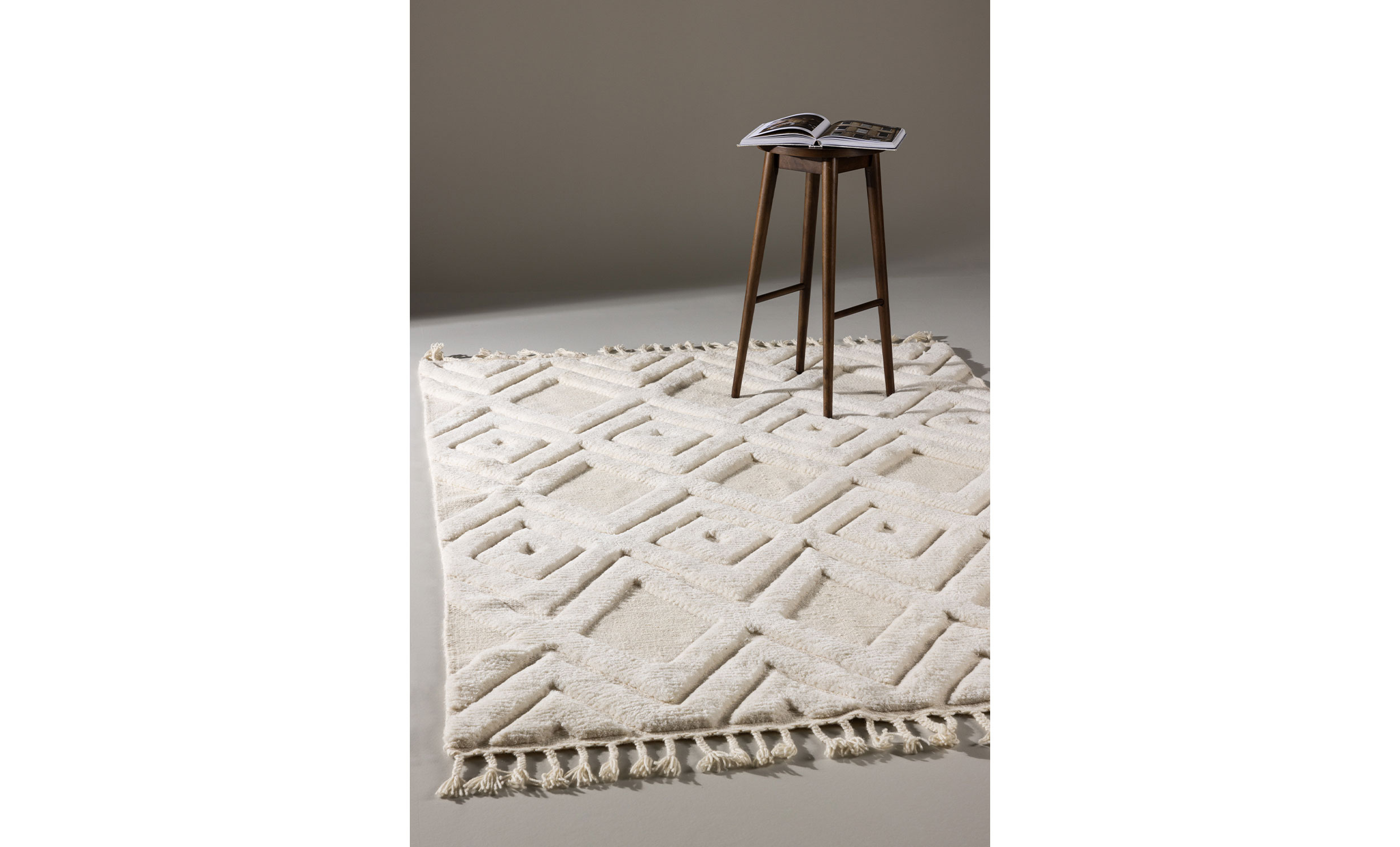 LOREEN Ullmatta 160x230 Vit