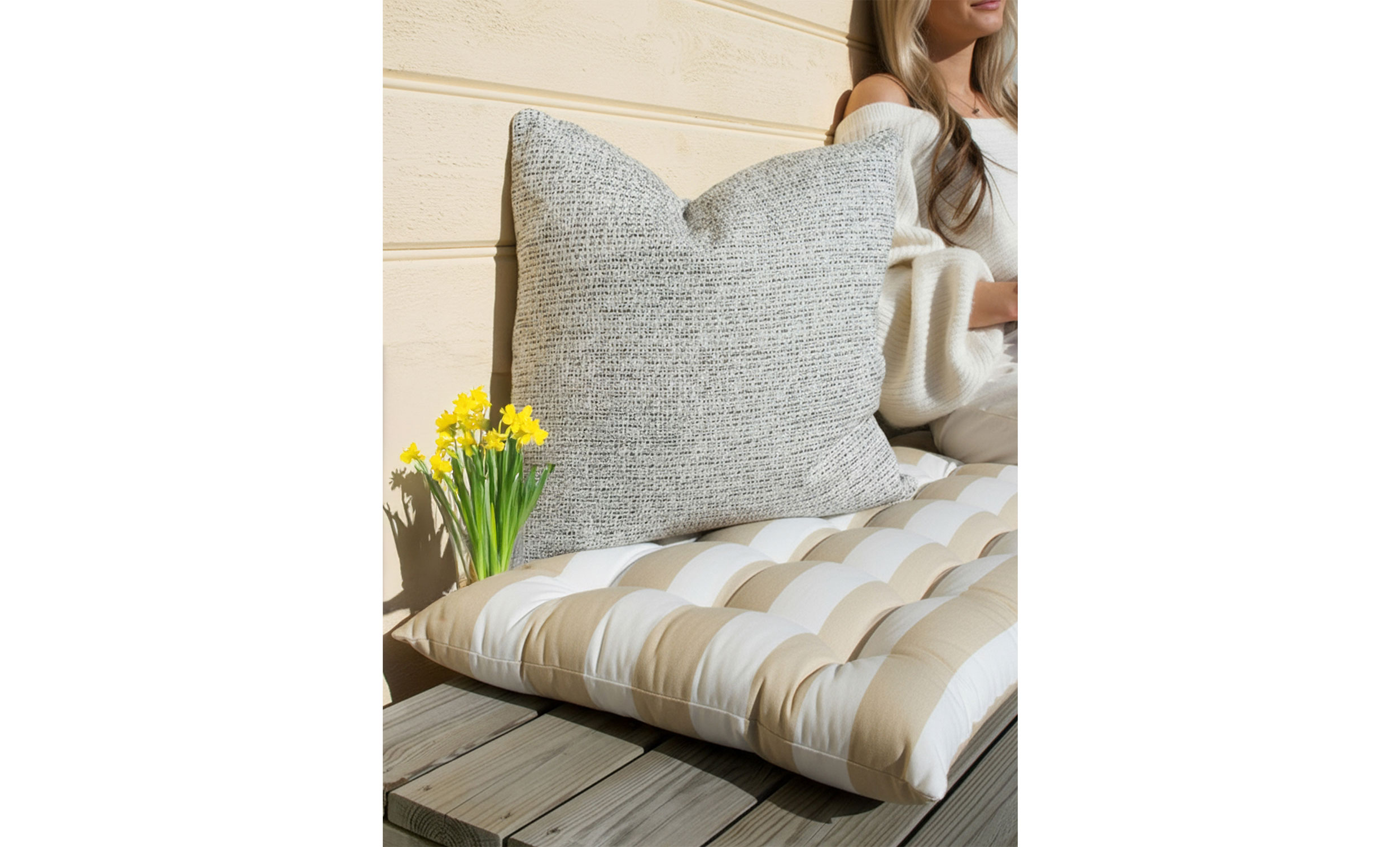 LOUISE Sittdyna 45x120 Beige