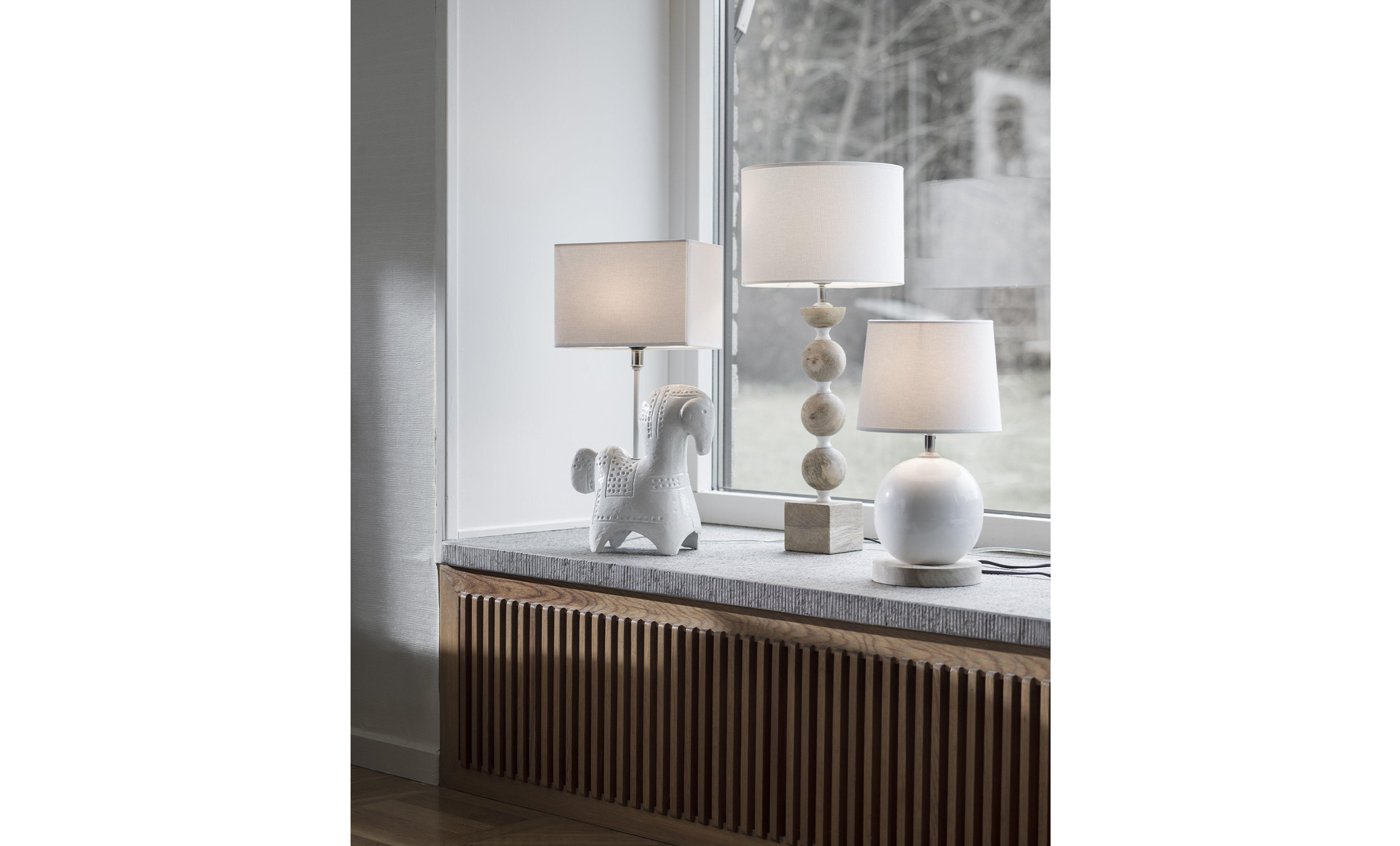 RAKEL Lampskrm Franza Vit 23 cm