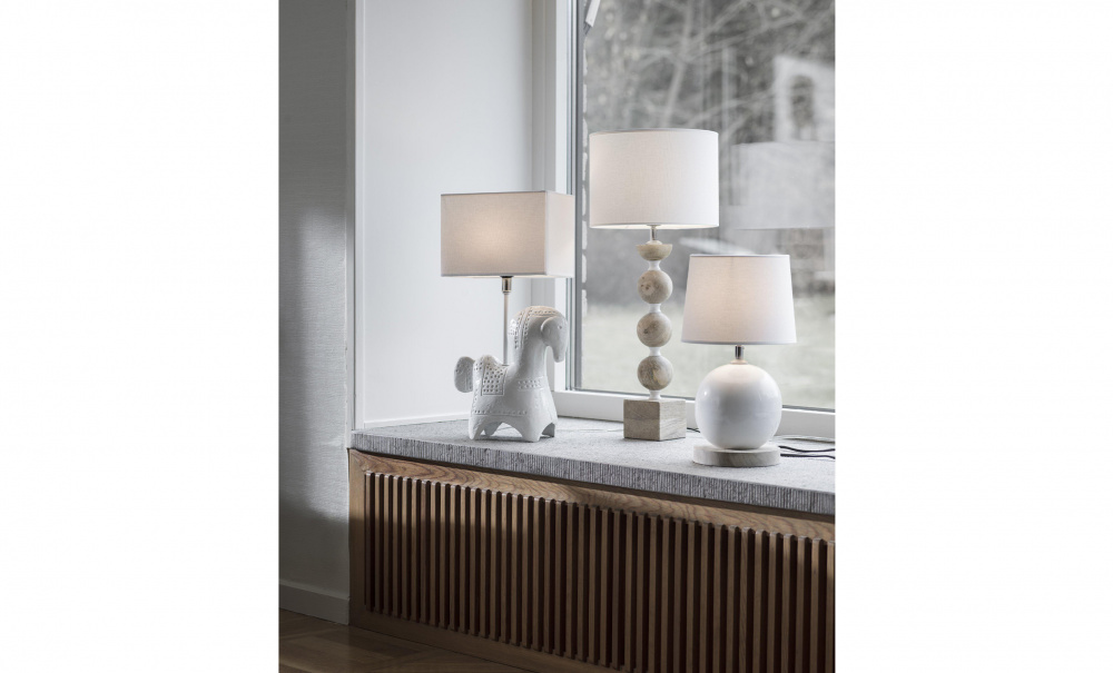 RAKEL Lampskrm Franza Vit 23 cm i gruppen Belysning / Tillbehr / Lampskrmar hos SoffaDirekt.se (1723-FR01)