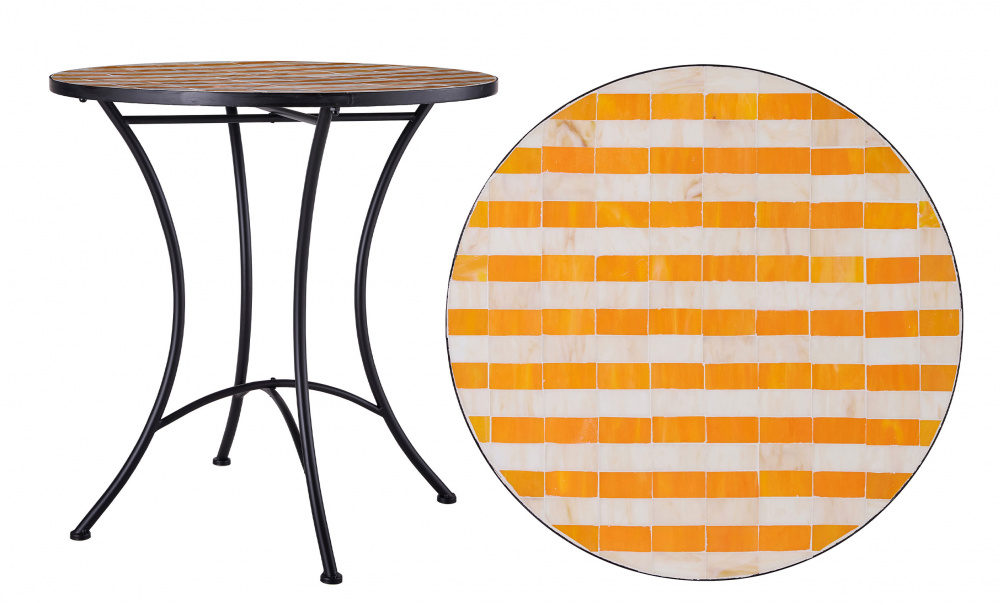 Bild nr 2 (VENICE Rand Bord 70 Offwhite/Orange)
