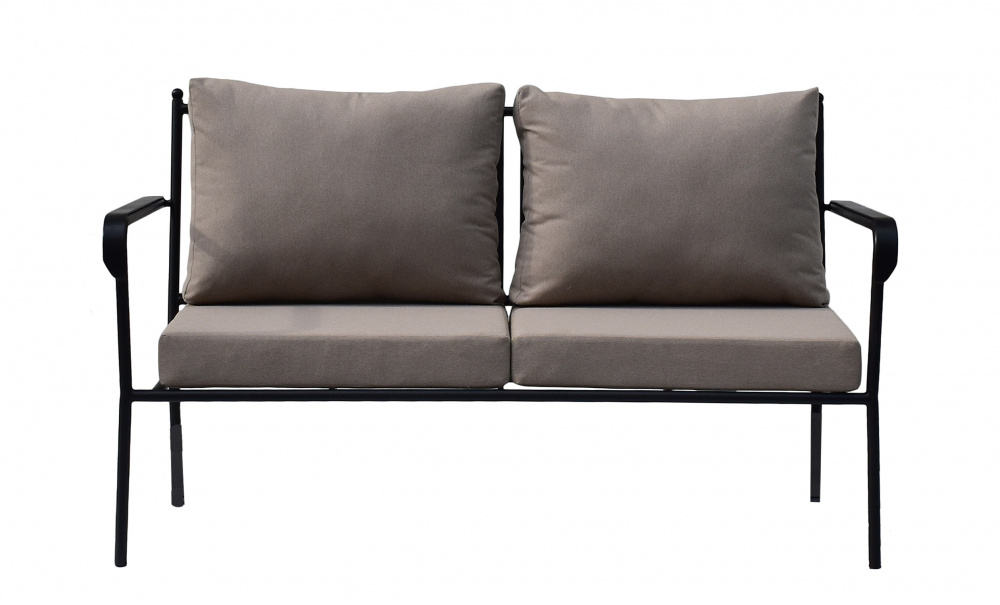 VENICE Loungeset Svart/Beige i gruppen Utembler / Trdgrdsgrupper / Soffgrupper hos SoffaDirekt.se (17652)