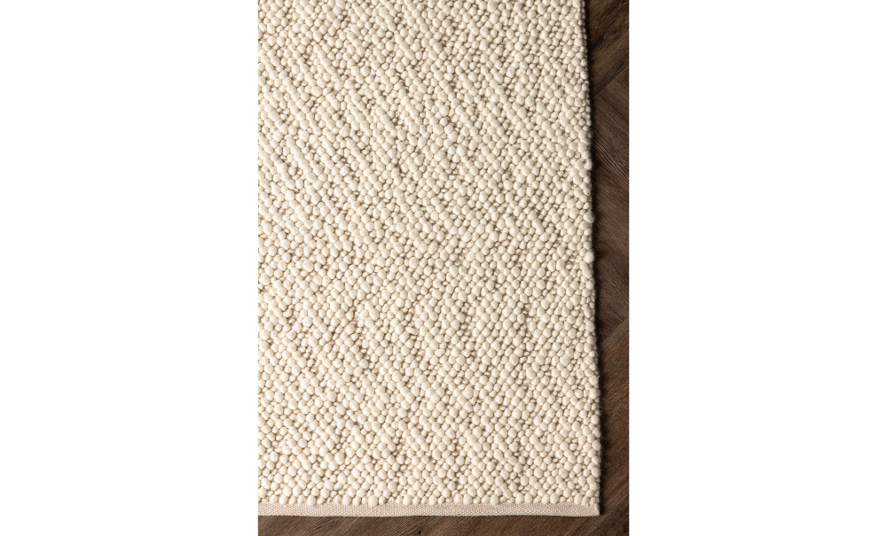 JONNA Ullmatta 200x300 Vit i gruppen Mattor & Textil / Mattor / Ullmattor & Rllakan hos SoffaDirekt.se (18137-330)