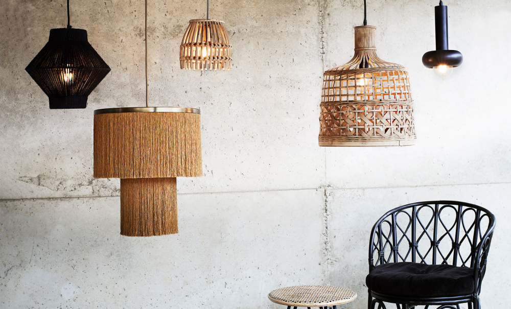 BELLA Taklampa Bambu i gruppen Belysning / Lampor / Taklampor hos SoffaDirekt.se (18H563-E)