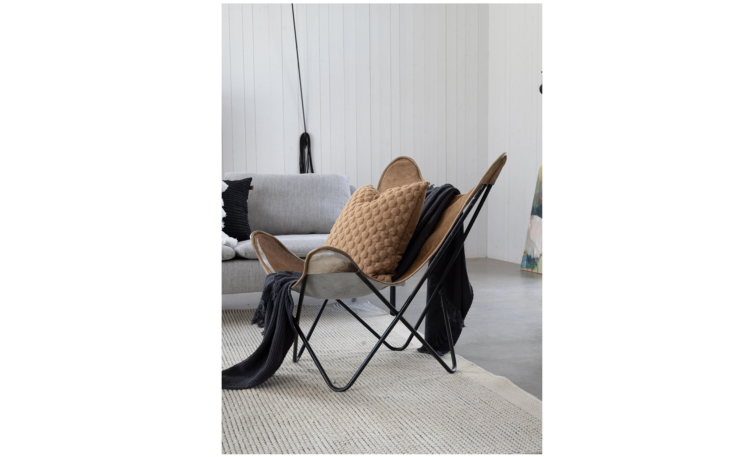 BUBBLIG Kuddfodral Cognac 50x50