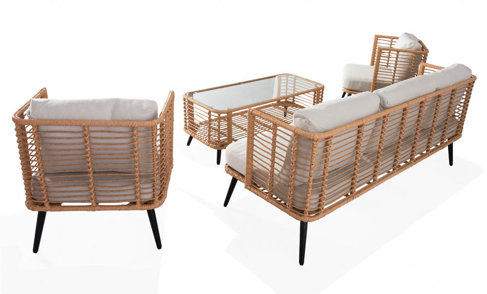 TORRE Loungegrupp Konstrotting i gruppen Utembler / Sittmbler / Loungembler hos SoffaDirekt.se (201250)