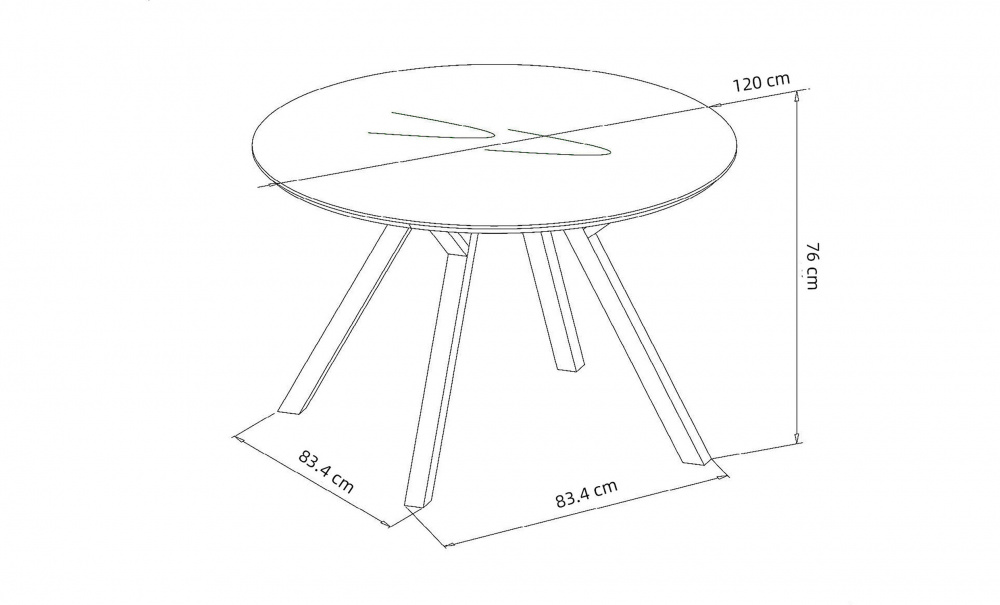 SIMA Matbord Gr i gruppen Matplats / Bord / Matbord hos SoffaDirekt.se (20200034)