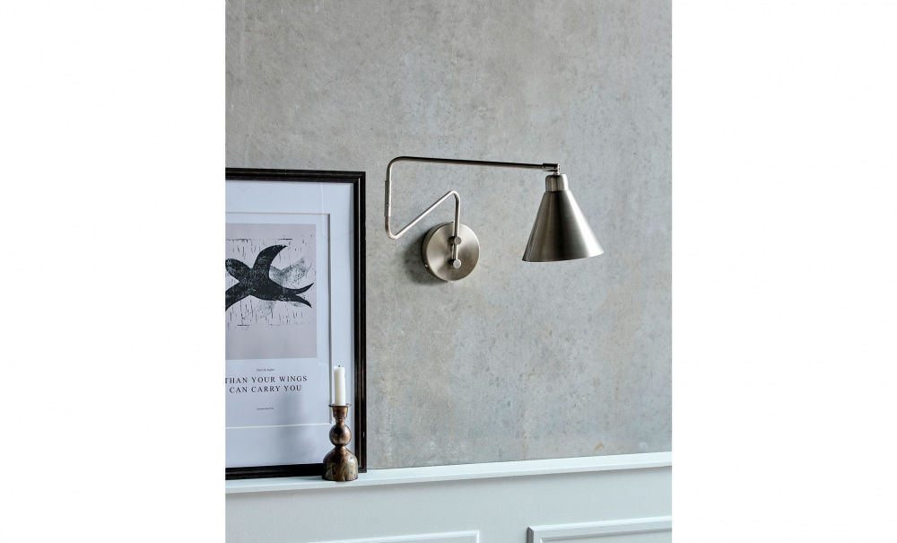 Bild nr 2 (GAME V�gglampa L Borstat silverf�rg)