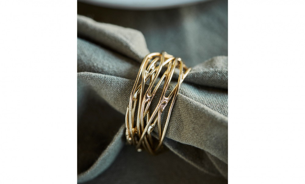 RING Servettring 4-pack Gyllen i gruppen Kk / Dukning & Servering hos SoffaDirekt.se (203668002)