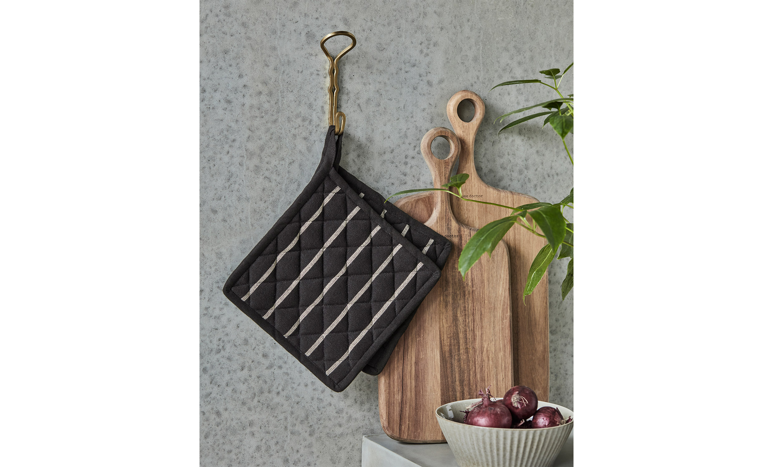 CHEF Grytlapp 2-pack Svart/Vit