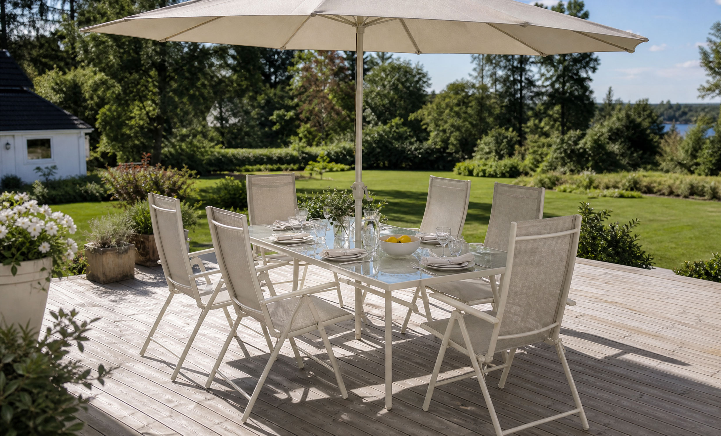 ARONA Matgrupp/Parasoll Beige