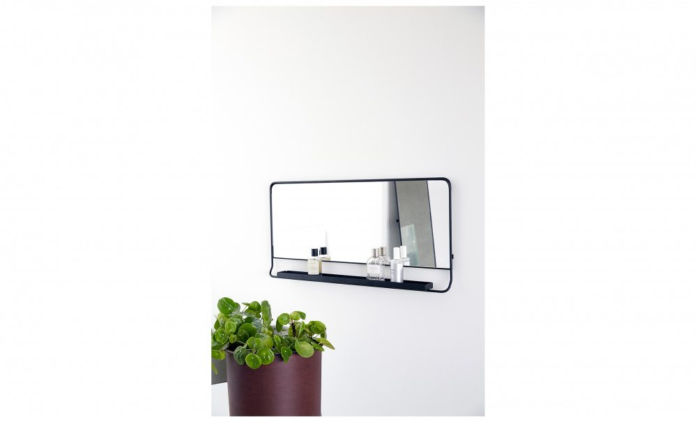 CHIC Spegel 80 x 40 Svart i gruppen Dekoration / Speglar hos SoffaDirekt.se (207290801)