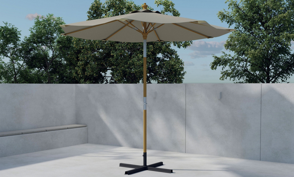 Bild nr 2 (ABRIL Parasoll D270 Beige)