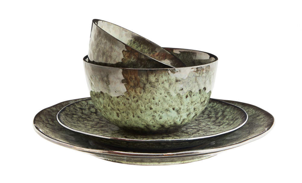 TALLRIK Stengods 22 cm Grn i gruppen Kk / Dukning & Servering hos SoffaDirekt.se (21-GN-2)