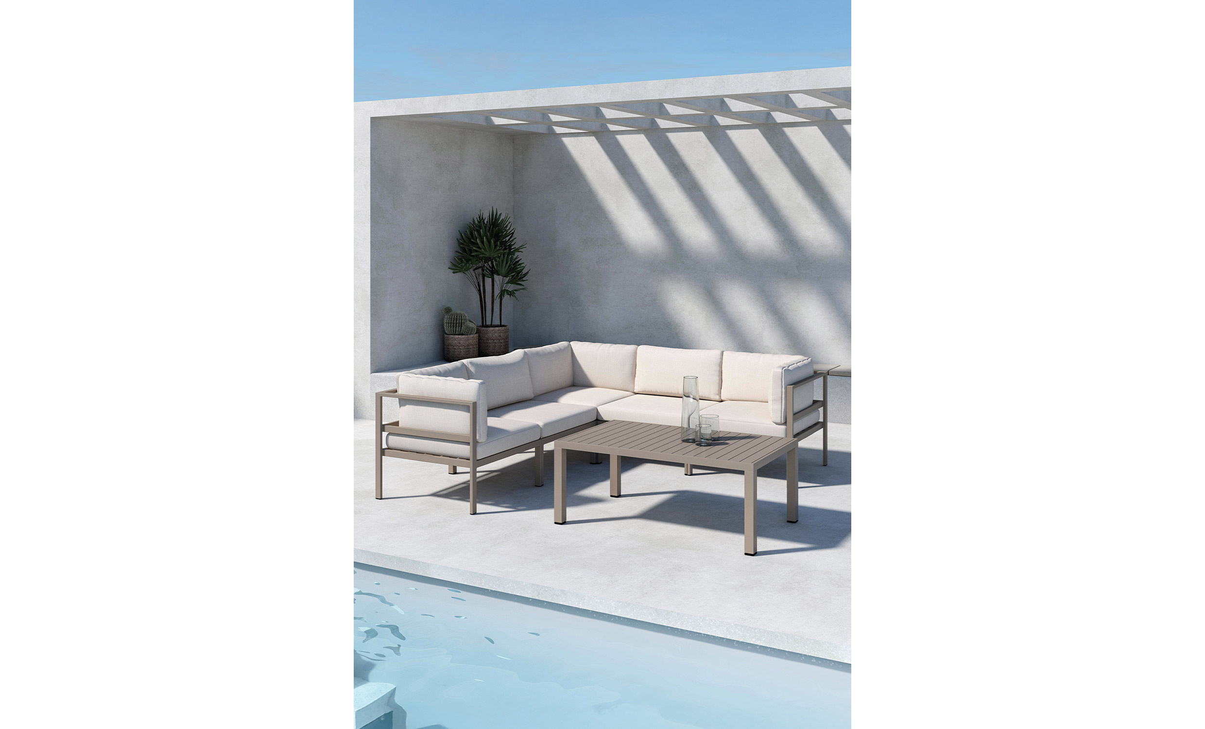NEMO Soffbord 120 Mrkbeige