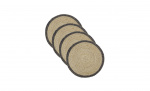 SPACE Bordstablett 4-pack Svart/Natur