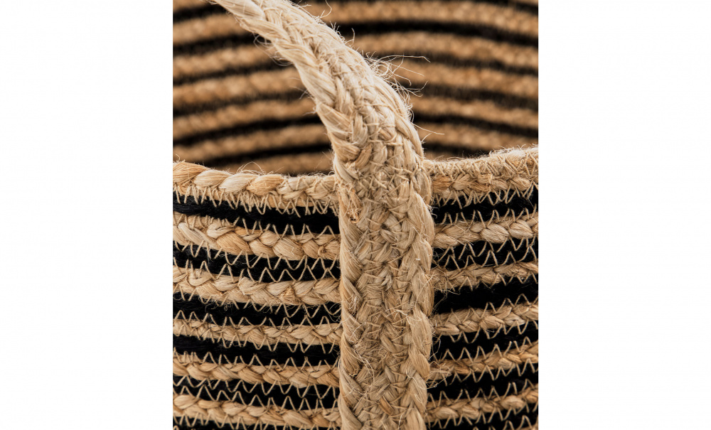 Bild nr 3 (DUNGI F�rvaringskorg 3-set Natur/Svart)