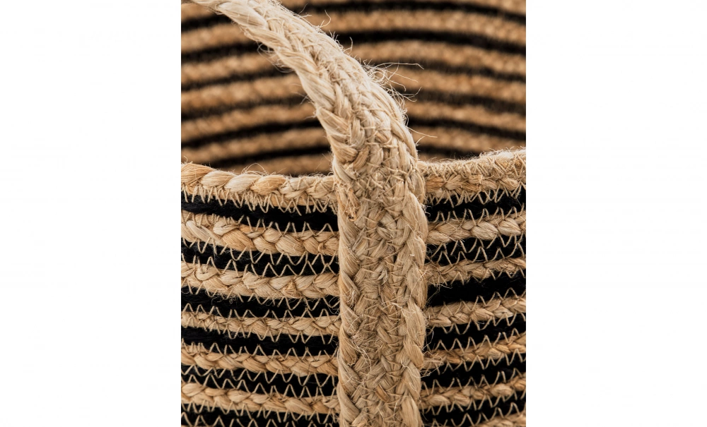 Bild nr 3 (DUNGI F�rvaringskorg 3-set Svart/Natur)