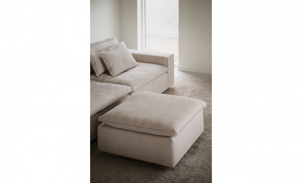 Bild nr 2 (RAWLINS Fotpall Ljusbeige)