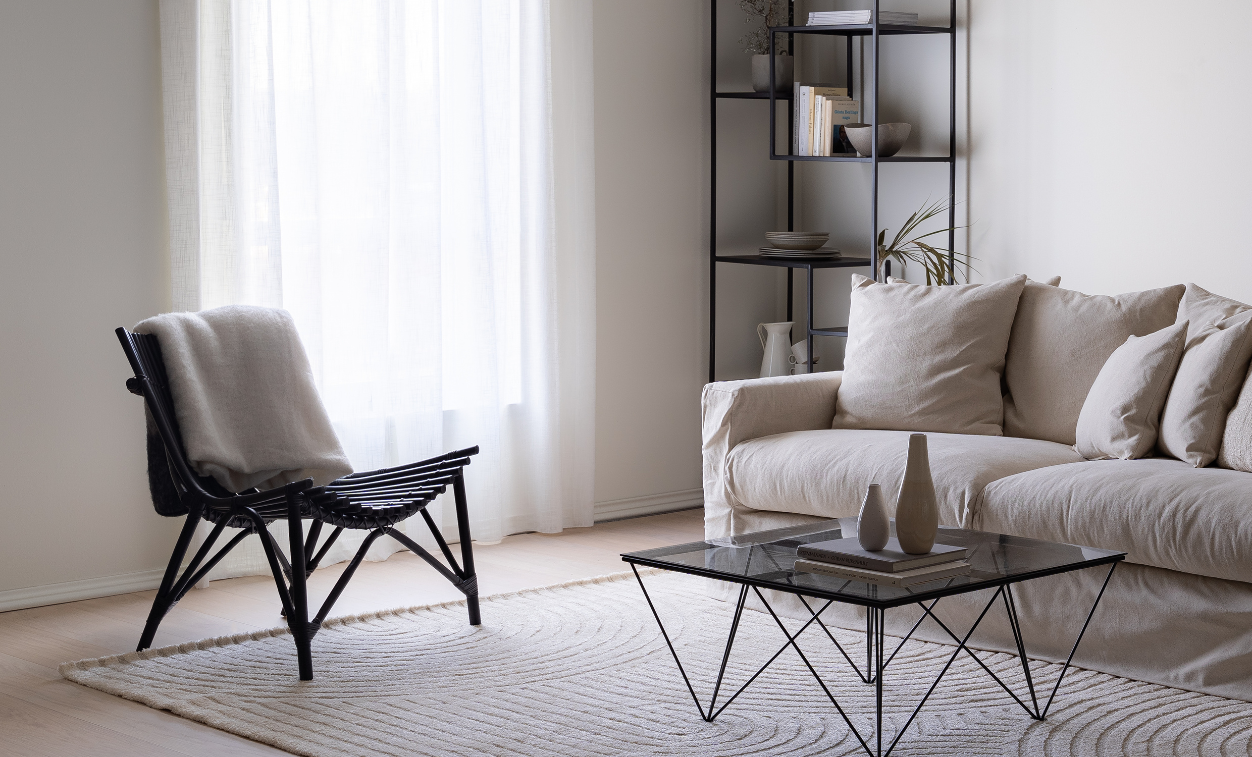 MEDFORD Loungestol Svart