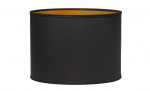 Byt till bild nr 1 (SARA Lampskrm 30cm Svart/guld)