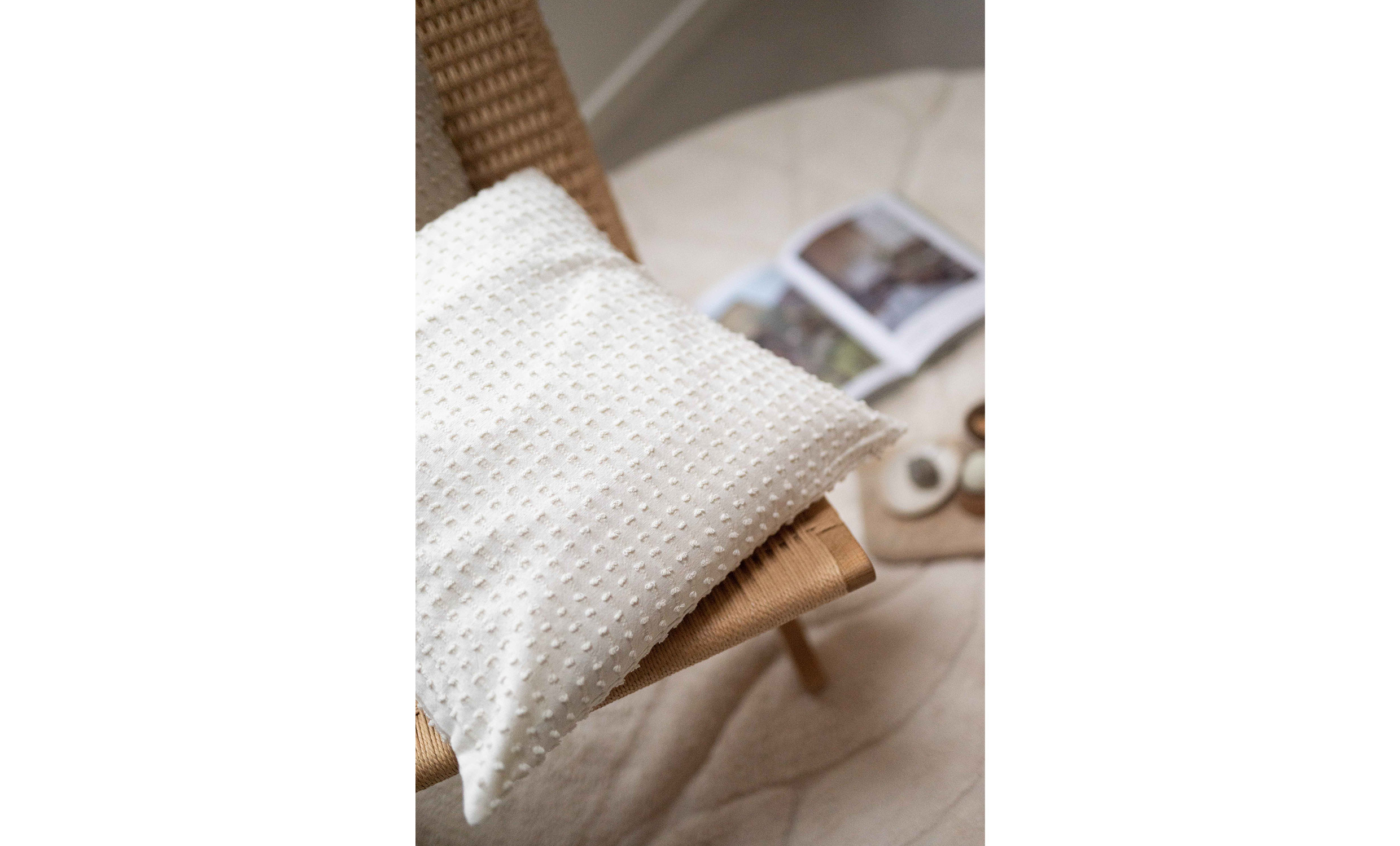 LOTTE Kuddfodral 48x48 Offwhite