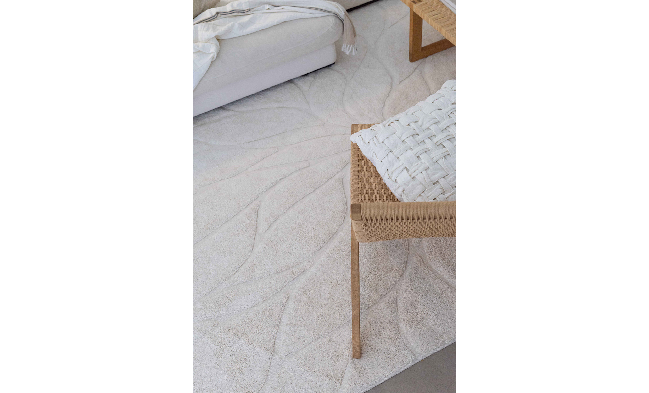BLOMMA Matta 160x230 Offwhite