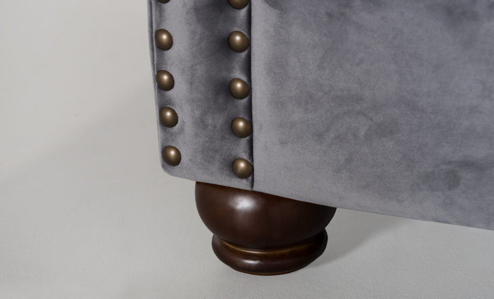 WINDSOR Chesterfield Bddsoffa Velvet Gr i gruppen Vardagsrum / Soffor / Bddsoffor hos SoffaDirekt.se (2328-HLR-21)