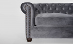 Byt till bild nr 10 (WINDSOR Chesterfield Bddsoffa Velvet Grn)