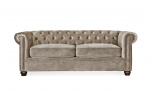 WINDSOR Chesterfield Bäddsoffa Velvet Beige Byt till bild nr 1 (WINDSOR Chesterfield Bäddsoffa Velvet Beige)
