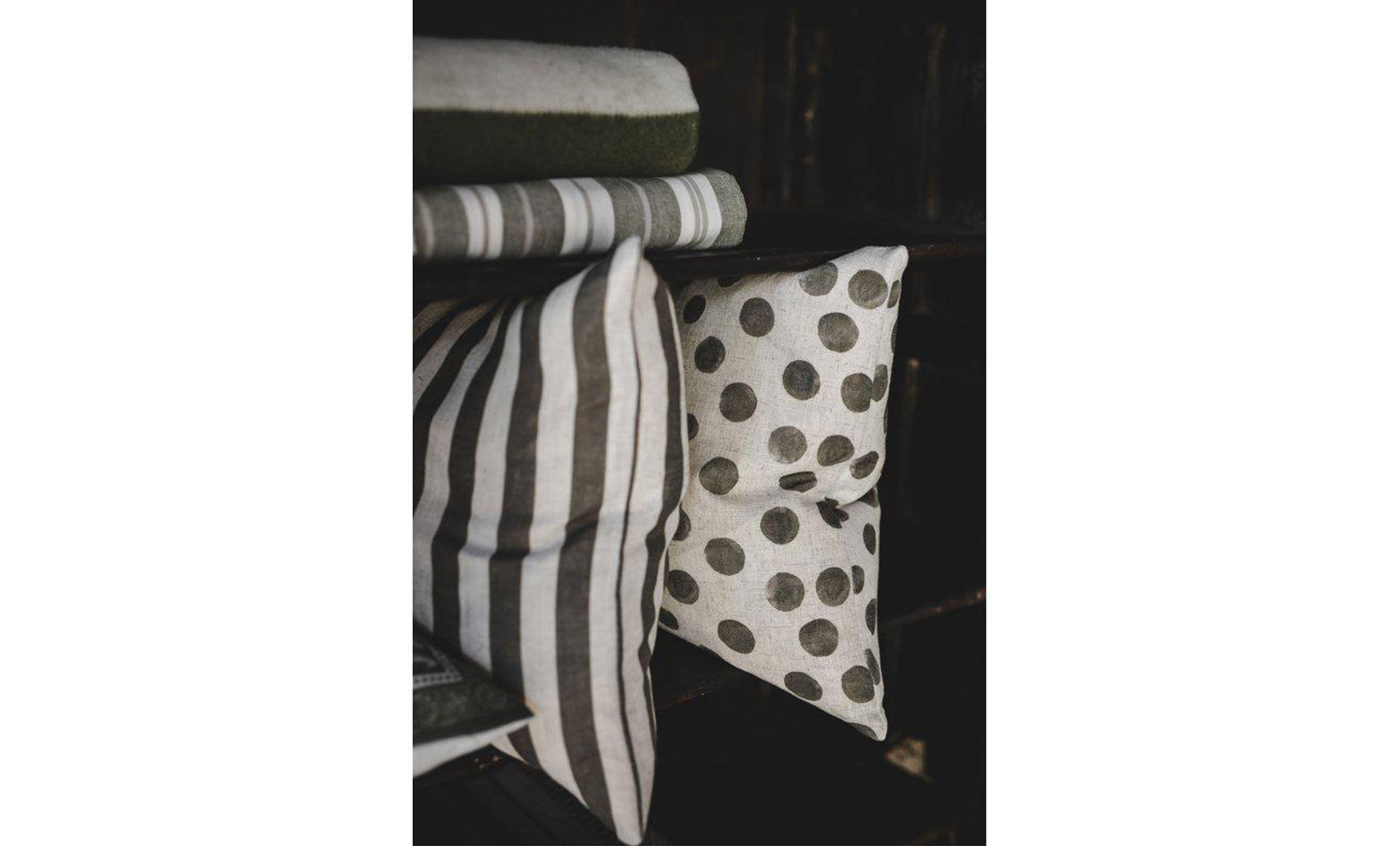CRUELLA STRIPE Kuddfodral 50x50 Grön