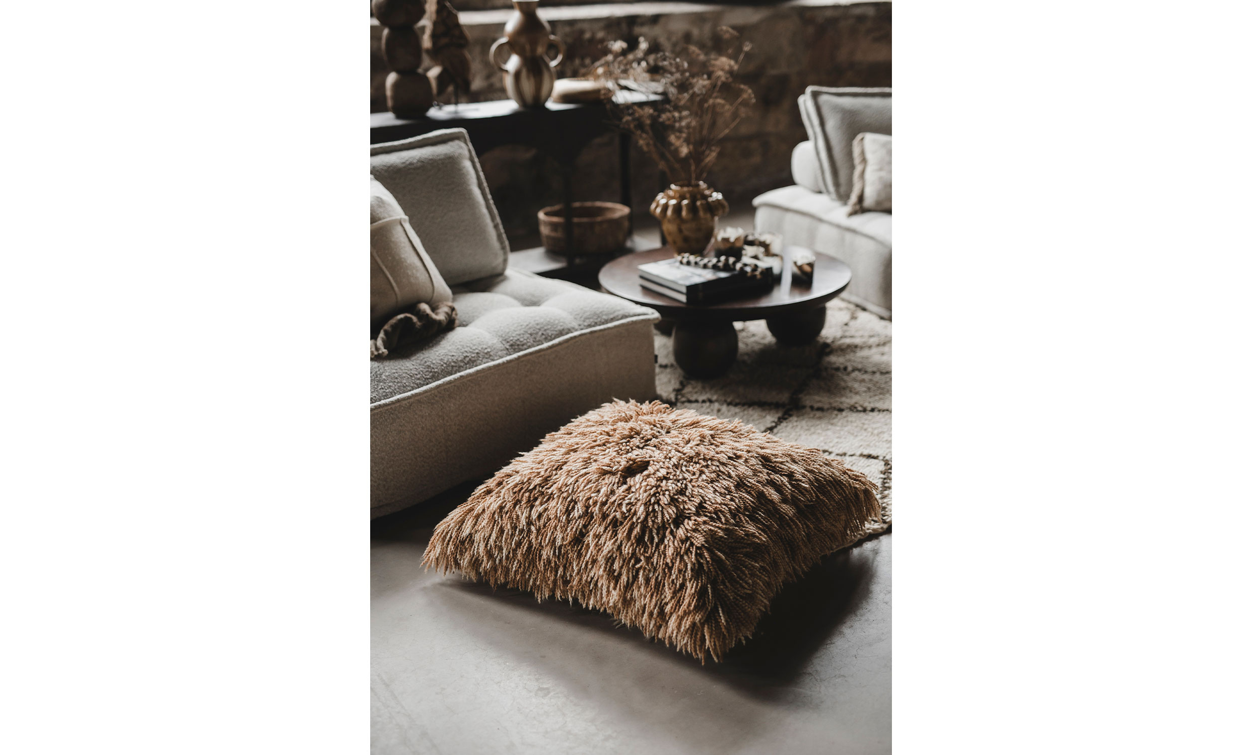 BONBONIA Kuddfodral 78x78 Natur